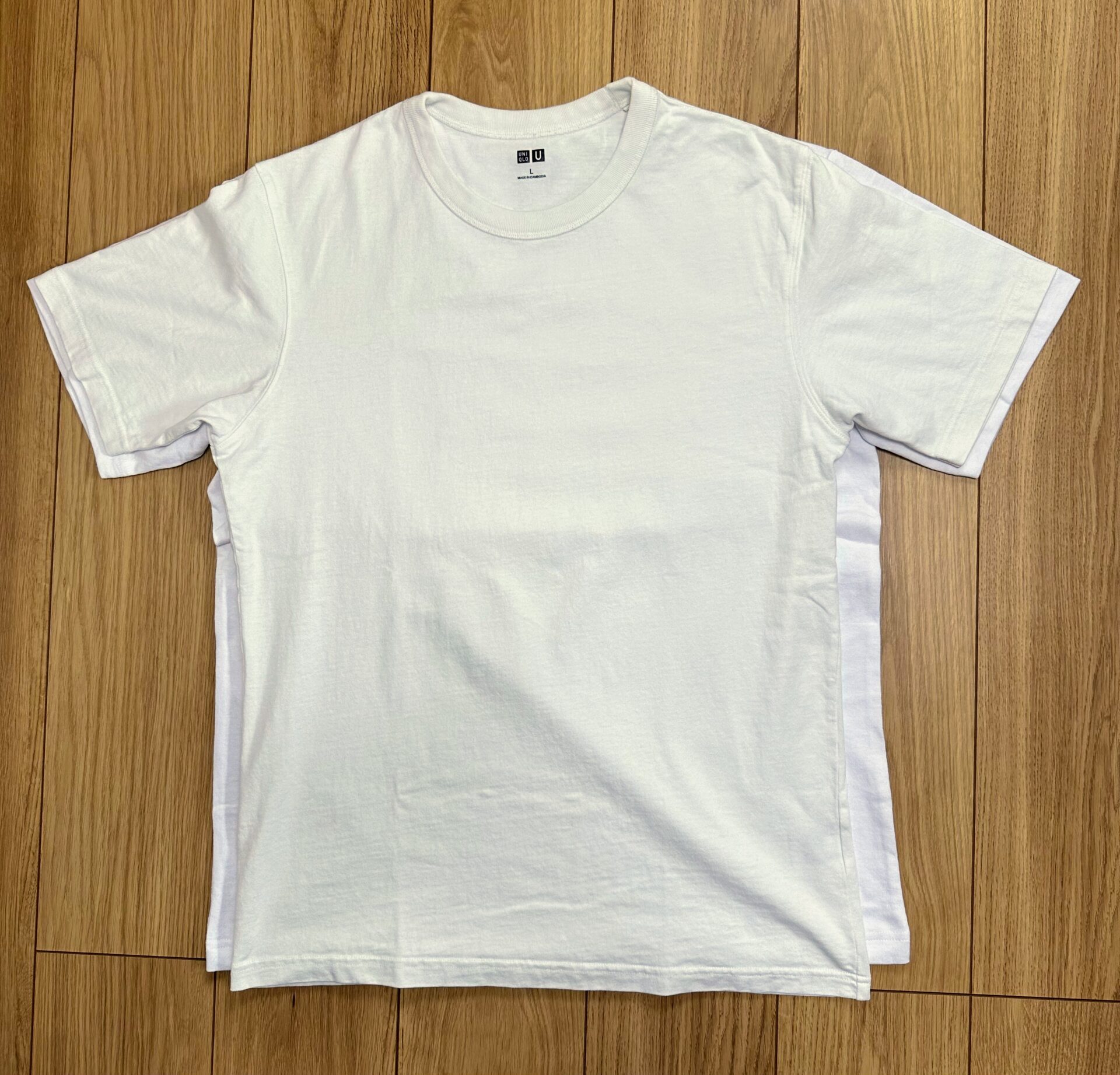 白Tシャツ重ねた画像